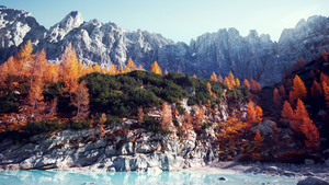 Mountains, Wilderness, Serenity, Sorapiss, 4K wallpaper