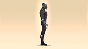 Black Panther, Superheroes, Artwork, Artist, Minimalism, 4K wallpaper
