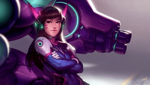 Dva Overwatch, Overwatch, Games, Artist, Digital Art, Deviantart, 4K wallpaper