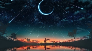 Lake, Artist, Artwork, Digital Art, Moon, 4K wallpaper