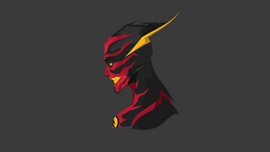 Flash, Superheroes, Minimalism, Minimalist, Artist, Artwork, Digital Art, Artstation, 4K wallpaper