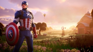 Captain America, Fortnite, Games, 4K wallpaper