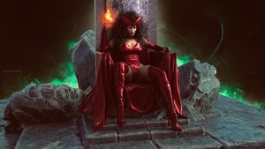 Scarlet Witch, Superheroes, Marvel, Cosplay, Artstation, 4K wallpaper