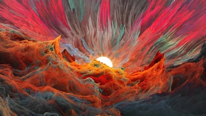 Abstract, Sunset, Artist, Artwork, Digital Art, Deviantart, 4K wallpaper