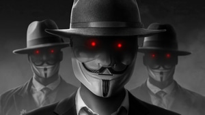 Anonymus, Mask, Artist, Artwork, Digital Art, 4K wallpaper