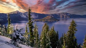 Snow, Winter, Tress, Mountains, Landscape, Nature, Hdr, 4K wallpaper
