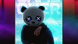 Panda, Artist, Artwork, Digital Art, Neon, 4K wallpaper
