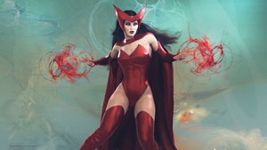 Scarlet Witch, Superheroes, Artwork, Artist, Digital Art, Artstation, 4K wallpaper