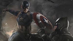 Captain America, Batman, Superheroes, Artwork, Artist, 4K wallpaper