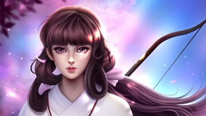 Kikyo, Anime Girl, Anime, Artist, Artwork, Digital Art, Deviantart, 4K wallpaper