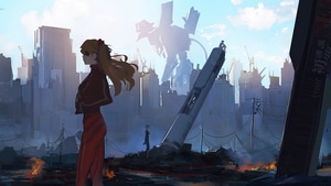 Neon Genesis Evangelion, Asuka Langley Soryu, Anime Girl, Anime, Deviantart, Artist, Artwork, Digital Art, 4K wallpaper