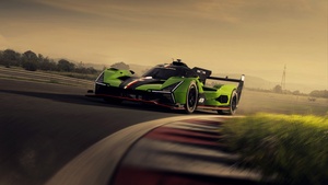 Lamborghini SC63, Race track, Le Mans Hypercar, LMDh Prototype, 4K wallpaper