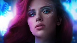 Black Widow, Superheroes, Artwork, Cyberpunk, Artstation, 4K wallpaper