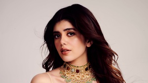 Sanjana Sanghi, 2023, Indian actress, Portrait, 4K wallpaper
