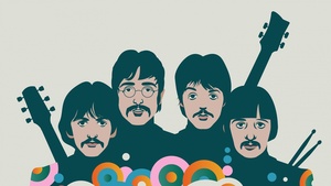 The Beatles, Illustration, John Lennon, Paul McCartney, Ringo Starr, George Harrison, 4K wallpaper