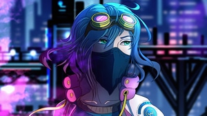 Mask, Neon, Artist, Artwork, Digital Art, 4K wallpaper