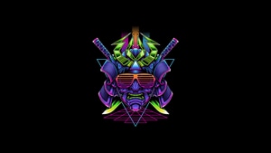 Samurai, Minimalism, Minimalist, Dark, Black, Artist, Artwork, Digital Art, 4K wallpaper
