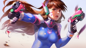 Dva Overwatch, Overwatch, Games, Artist, Digital Art, 4K wallpaper