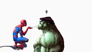 Spiderman, Hulk, Superheroes, 4K wallpaper