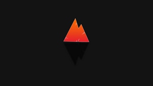 Triangle, Dark, Black, Red, 4K wallpaper