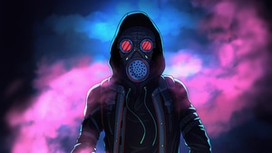 Mask, Artist, Artwork, Digital Art, Hoodie, 4K wallpaper
