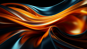 Glass, Waves, 4K wallpaper