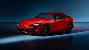 2025, Toyota GR Supra, Sports cars, Red cars, 4K wallpaper