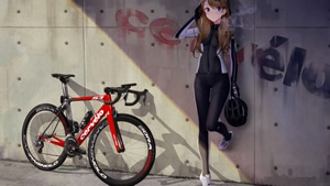 Anime Girl, Anime, Artist, Artwork, Digital Art, Bicycle, 4K wallpaper