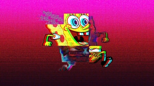 Spongebob, Cartoons, Vaporwave, 4K wallpaper