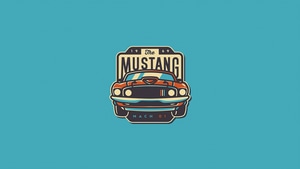 Ford Mustang, Ford, Cars, Minimalism, Minimalist, 4K wallpaper