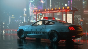 Ford Mustang, Shelby, Ford, Cars, Police, 4K wallpaper
