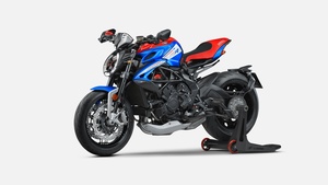 MV Agusta Dragster RR SCS, Italian, Superbikes, 2024, White background, 4K wallpaper