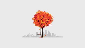 Tree, Minimalism, Minimalist, Artist, Artwork, Digital Art, 4K wallpaper