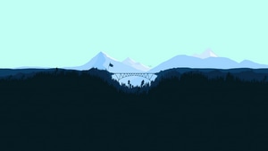 Minimalism, Minimalist, Mountains, Artist, Artwork, Digital Art, 4K wallpaper