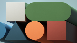3D Shapes, Illustration, Geometric, 4K wallpaper
