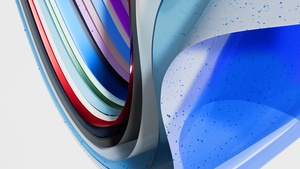 Multicolor, Aesthetic, 3D, Curves, 4K wallpaper