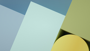 Shapes, 3D, Geometric, Illustration, Pastel background, 4K wallpaper