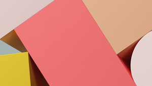 Cubes, 3D, Geometric, Illustration, 3D Shapes, Pastel pink, Colorful, 4K wallpaper