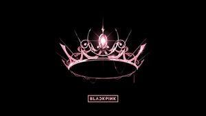 Blackpink, K-pop, Crown, Minimalist, Black background, AMOLED, 4K wallpaper