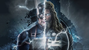 Captain America, Thor, Superheroes, Artwork, Artist, 4K wallpaper