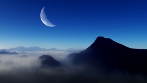 Moon, Nature, Deviantart, 4K wallpaper