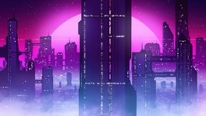 Synthwave, Retrowave, Artist, Artwork, Digital Art, Artstation, 4K wallpaper