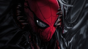 Spiderman, Venom, Superheroes, Supervillain, Artwork, Artstation, 4K wallpaper