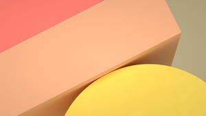Geometric, 3D, Illustration, Pastel background, 3D Shapes, 4K wallpaper