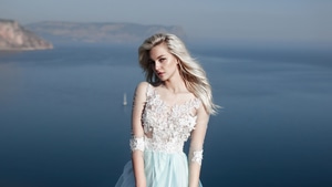 Bride, White Dress, Girls, Model, 4K wallpaper