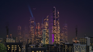 City, Buildings, Retrowave, Artist, Artwork, Digital Art, 4K wallpaper