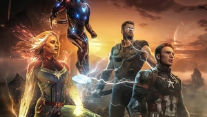 Avengers Endgame, Thor, Iron Man, Captain Marvel, Artwork, 4K wallpaper