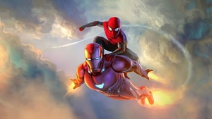 Iron Man, Spiderman, Superheroes, Artist, 4K wallpaper