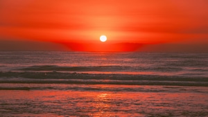 Sunrise, Ocean, Nature, Sunset, 4K wallpaper