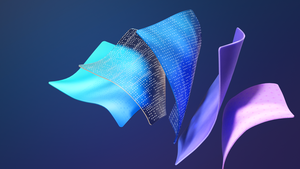 Windows 11, Layers, Blue, Purple, Stock, 4K wallpaper